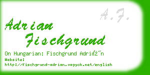 adrian fischgrund business card